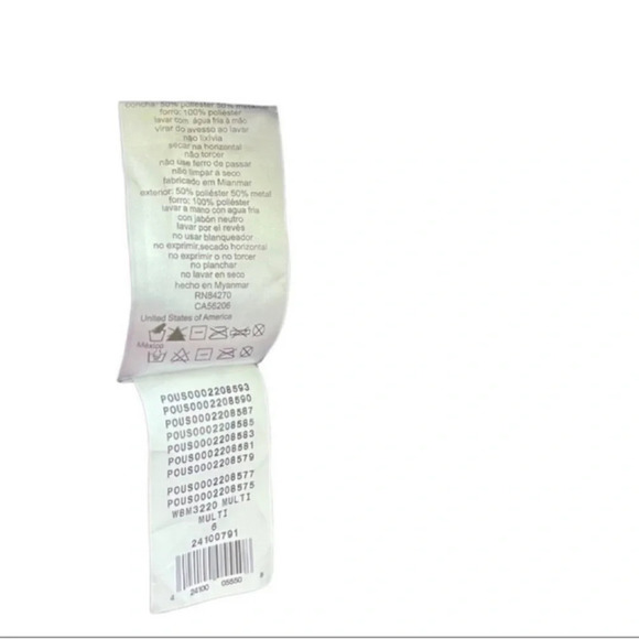 JULES AND CLEO dotted iridescent lace-up back short dress Size 6 - Picture 12 of 15